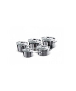 Le Creuset 3-ply 3ply Five-piece Fivepiece Saucepan Set Stainless Steel 96209400001000