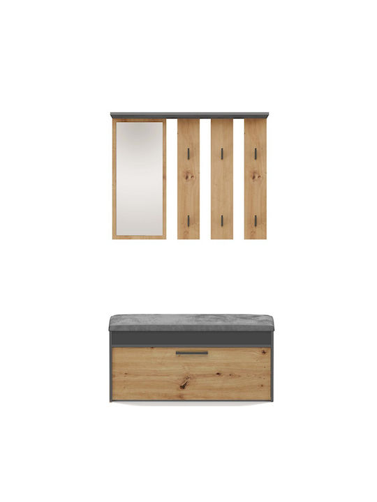 Parma Wardrobe Parma Anthracite Artisan - Image 2