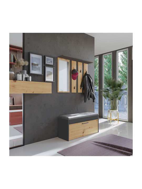 Parma Wardrobe Parma Anthracite Artisan - Image 4