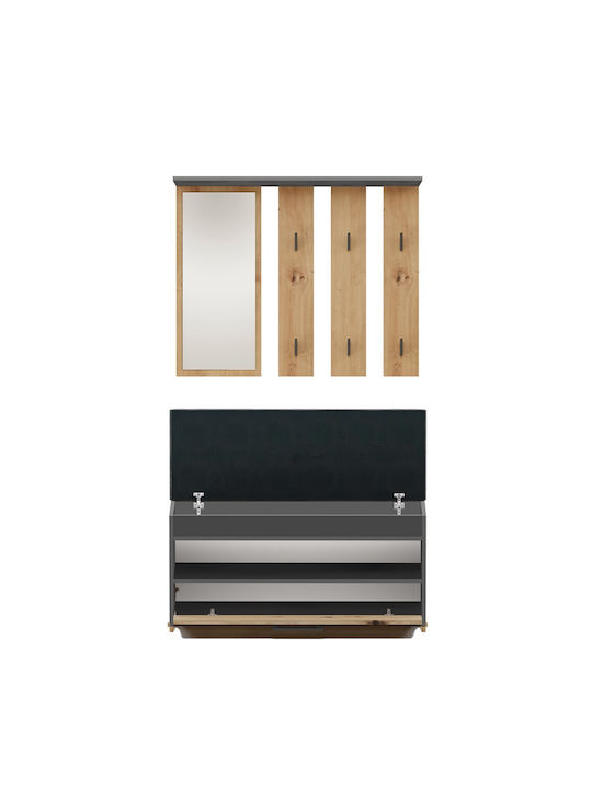 Parma Wardrobe Parma Anthracite Artisan - Image 5