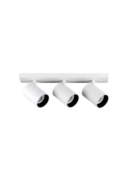 Yeelight Τριπλό Σποτ με Ντουί GU10 σε Λευκό Χρώμα YLDDL-0085