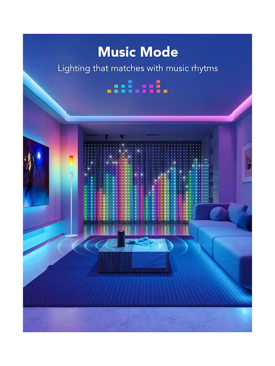 520 Λαμπάκια LED 2μ. x 150εκ. RGBIC τύπου Κουρτίνα H70B13A1 - Image 6