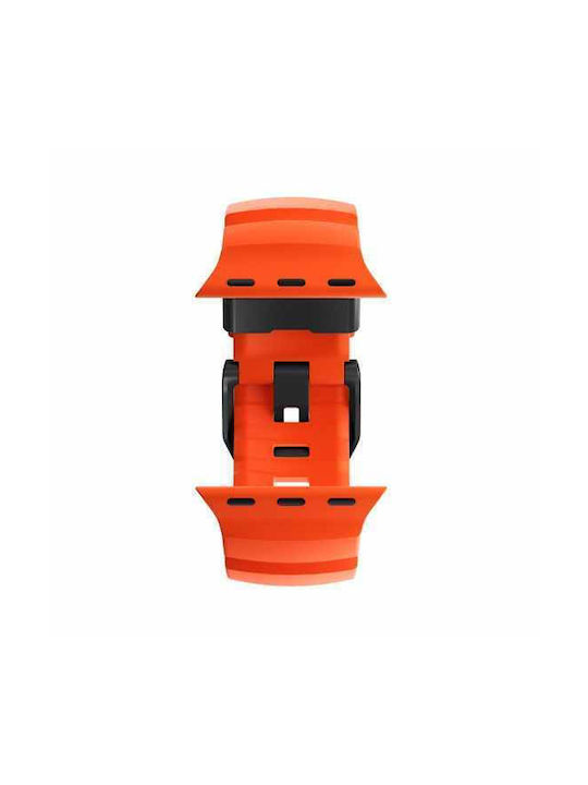 Nomad Rocky Point Sport Band Fkm Rubber Strap Αδιαβροχο Apple Watch Series 4 5 6 Se 8 9 & Ultra 1/2 Apple Series 10 46mm 42 44 45 46 49mm Magma Πορτοκαλι Μαυρο Nm014865858 - Image 9