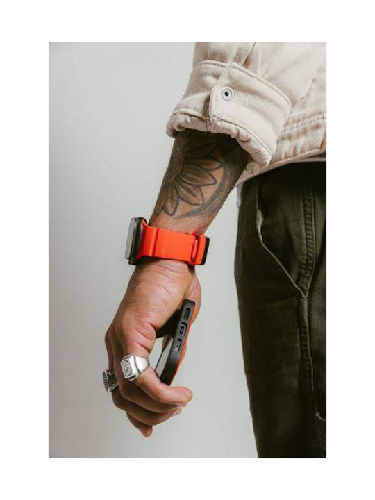 Nomad Rocky Point Sport Band Fkm Rubber Strap Αδιαβροχο Apple Watch Series 4 5 6 Se 8 9 & Ultra 1/2 Apple Series 10 46mm 42 44 45 46 49mm Magma Πορτοκαλι Μαυρο Nm014865858 - Image 10