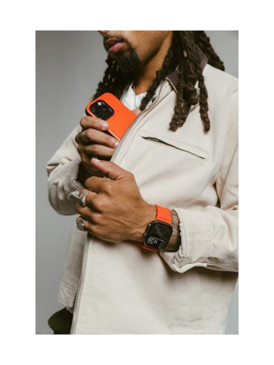 Nomad Rocky Point Sport Band Fkm Rubber Strap Αδιαβροχο Apple Watch Series 4 5 6 Se 8 9 & Ultra 1/2 Apple Series 10 46mm 42 44 45 46 49mm Magma Πορτοκαλι Μαυρο Nm014865858 - Image 13