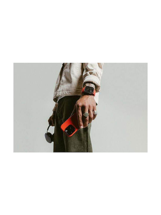 Nomad Rocky Point Sport Band Fkm Rubber Strap Αδιαβροχο Apple Watch Series 4 5 6 Se 8 9 & Ultra 1/2 Apple Series 10 46mm 42 44 45 46 49mm Magma Πορτοκαλι Μαυρο Nm014865858 - Image 14