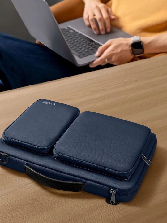 Tech-Protect Defender Τσάντα Ώμου / Χειρός για Laptop 16" σε Μπλε χρώμα - Image 2