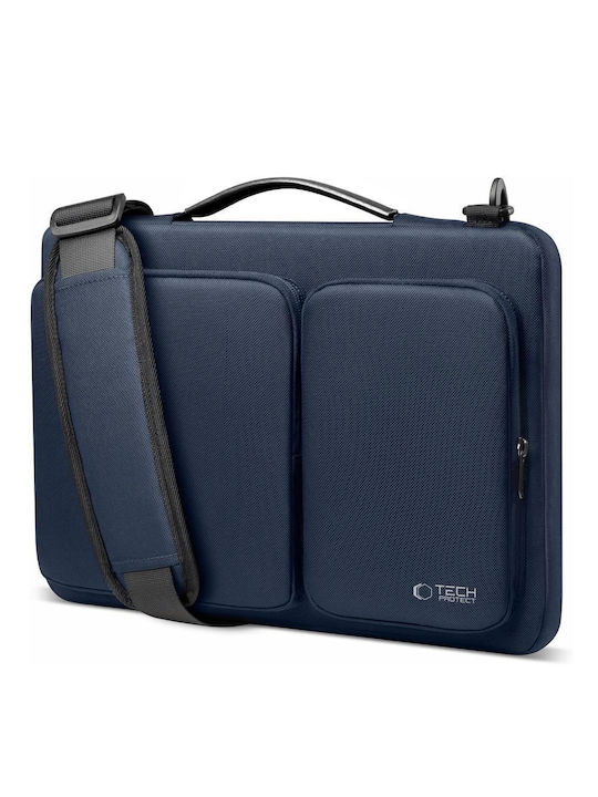 Tech-Protect Defender Τσάντα Ώμου / Χειρός για Laptop 16" σε Μπλε χρώμα - Image 4