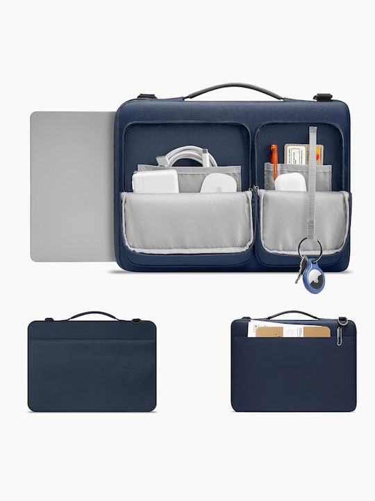 Tech-Protect Defender Τσάντα Ώμου / Χειρός για Laptop 16" σε Μπλε χρώμα - Image 7
