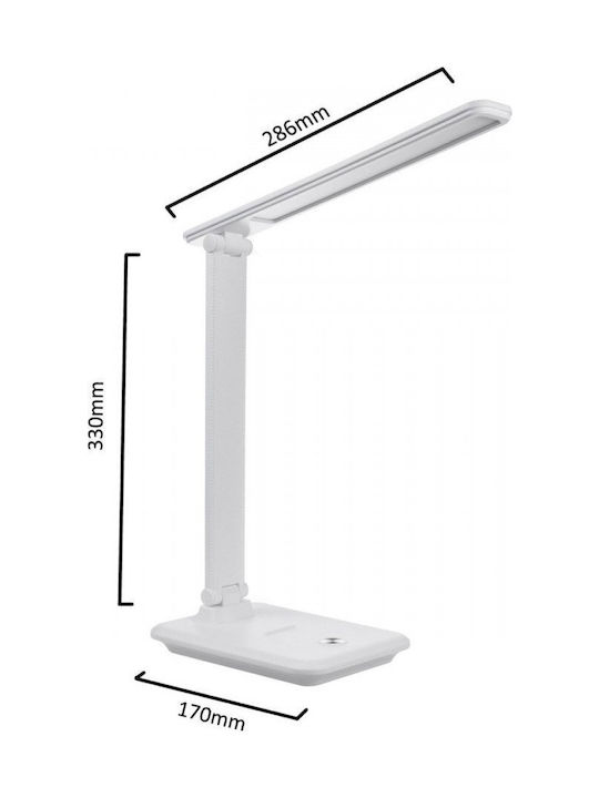 Maclean Energy LED Φωτιστικό Γραφείου Αναδιπλούμενο MCE616W - Image 2