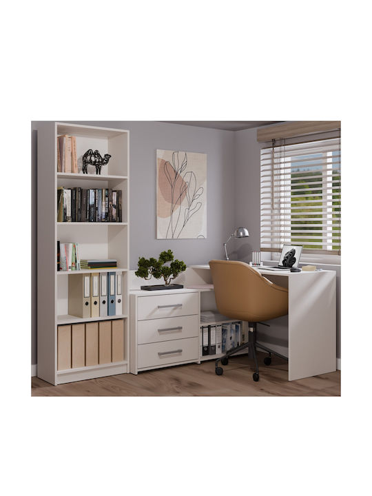 Γωνιακό Γραφείο Dany Ξύλινο Cashmere Beige 120x120x76εκ. - Image 2