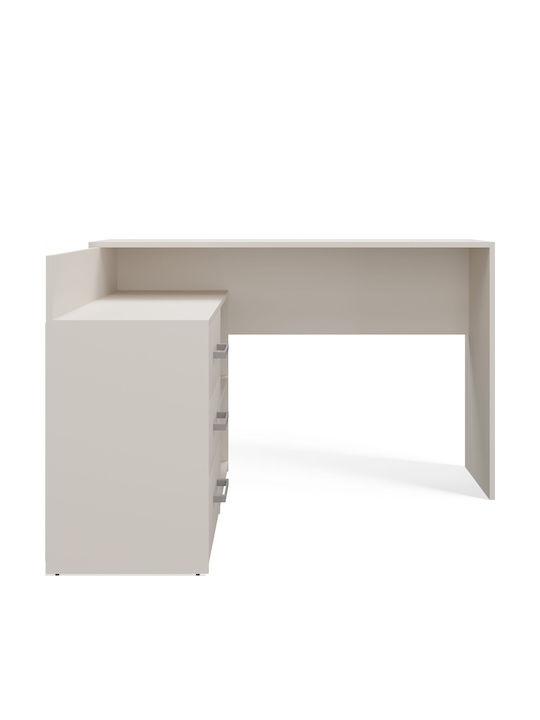 Γωνιακό Γραφείο Dany Ξύλινο Cashmere Beige 120x120x76εκ. - Image 9