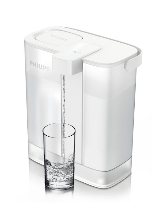 Philips Κανάτα Σερβιρίσματος Πλαστική με Φίλτρο 3000ml AWP2980WH3/10 3τμχ - Image 4