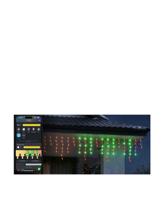 Govee Icicle Lights Στεγανή Smart Γιρλάντα Φωτισμού LED IP65 10m RGB H70D13D1 - Image 3