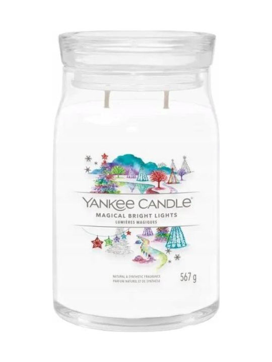 Yankee Candle Αρωματικό Κερί σε Βάζο με Άρωμα Magical Bright Lights Λευκό 567gr - Image 2