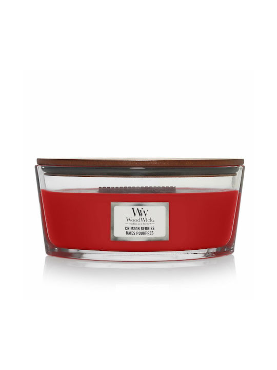 WoodWick Αρωματικό Κερί σε Βάζο με Άρωμα Crimson Berries Κόκκινο 453.6gr - Image 3