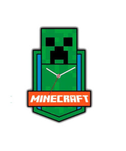 Minecraft Παιδικό Ρολόι Τοίχου 50x34cm