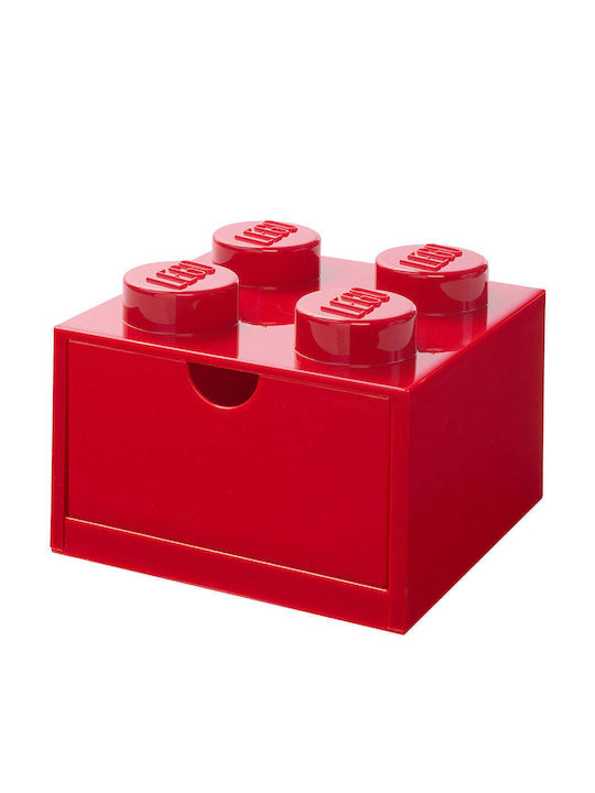 LEGO Παιδικό Κουτί Αποθήκευσης από Πλαστικό 4-Stud Κόκκινο 25x25x18cm 40031730 - Image 6