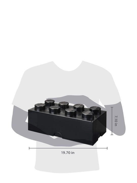 LEGO Παιδικό Κουτί Αποθήκευσης από Πλαστικό 8-Stud Μαύρο 50x25x17cm 40041733 - Image 4