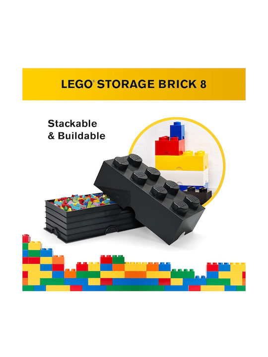 LEGO Παιδικό Κουτί Αποθήκευσης από Πλαστικό 8-Stud Μαύρο 50x25x17cm 40041733 - Image 6
