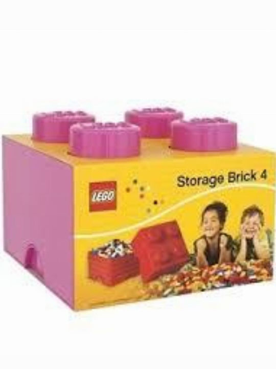 LEGO Παιδικό Κουτί Αποθήκευσης από Πλαστικό 4-Stud Φούξια 25x25x18cm 40031739 - Image 2
