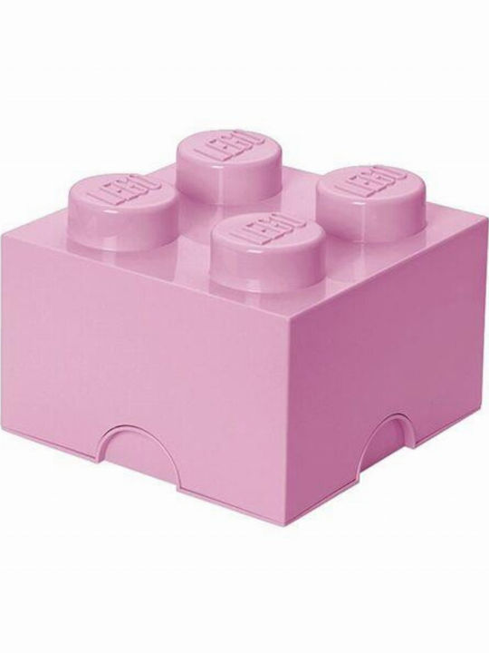 LEGO Παιδικό Κουτί Αποθήκευσης από Πλαστικό 4-Stud Ροζ 25x25x18cm 40031738