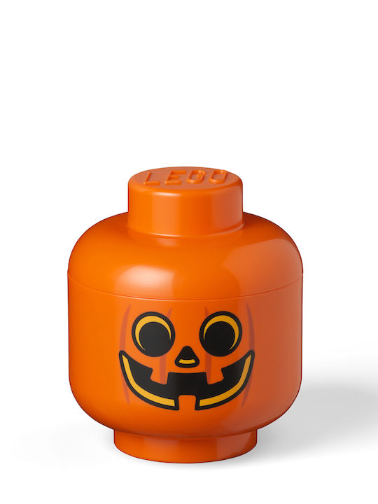 Room Copenhagen Παιδικό Κουτί Αποθήκευσης από Πλαστικό Lego Pumpkin Πορτοκαλί 16x16x19cm 40311729 - Image 4