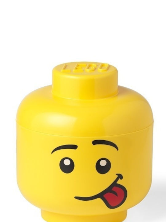 LEGO Παιδικό Κουτί Αποθήκευσης από Πλαστικό Head Κίτρινο 16x16x18cm 40311726 - Image 6