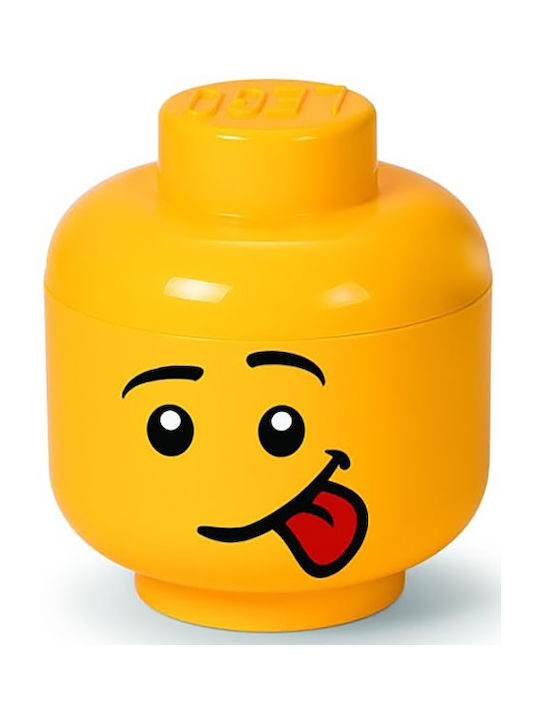 LEGO Παιδικό Κουτί Αποθήκευσης από Πλαστικό Head Κίτρινο 16x16x18cm 40311726 - Image 5