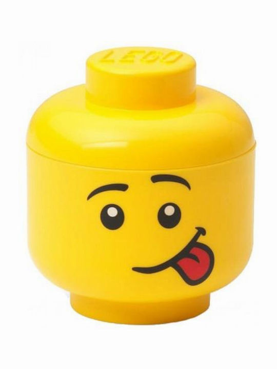 LEGO Παιδικό Κουτί Αποθήκευσης από Πλαστικό Head Κίτρινο 16x16x18cm 40311726 - Image 4