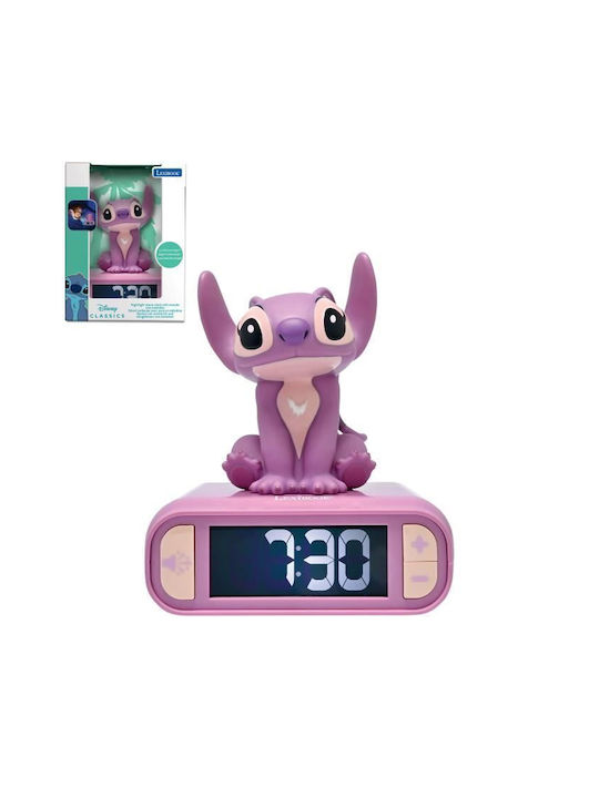 Επιτραπέζιο Ρολόι Disney Stitch Angel 3D με Φωτάκι Νυκτός RL800D1 - Image 2