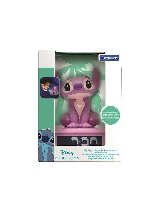 Επιτραπέζιο Ρολόι Disney Stitch Angel 3D με Φωτάκι Νυκτός RL800D1 - Image 3