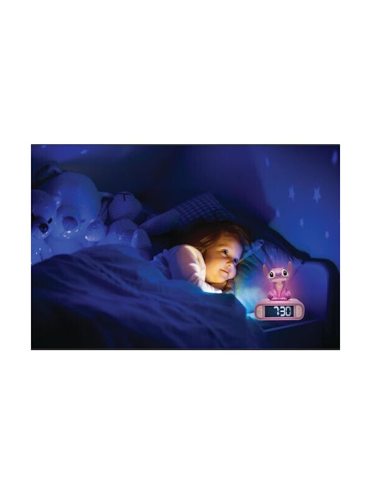 Επιτραπέζιο Ρολόι Disney Stitch Angel 3D με Φωτάκι Νυκτός RL800D1 - Image 6