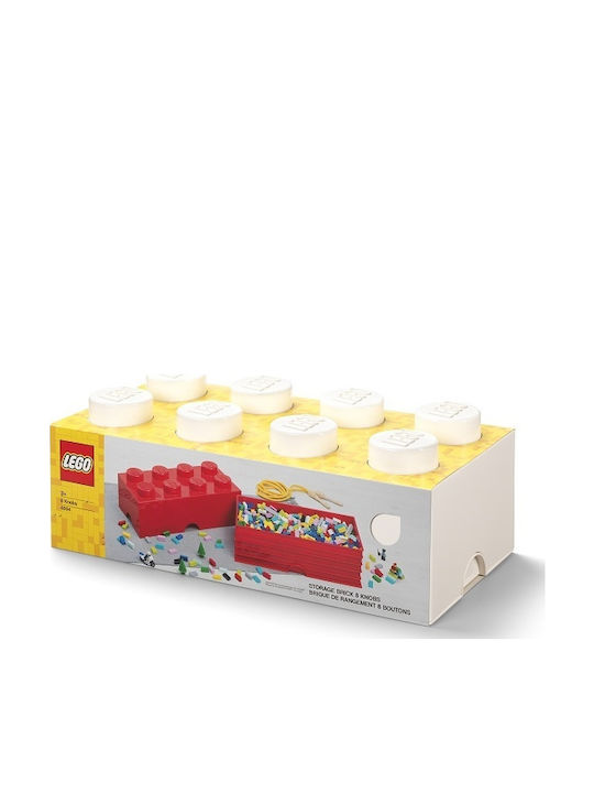 LEGO Παιδικό Κουτί Αποθήκευσης από Πλαστικό 8-Stud Λευκό 50x25x17cm 40041735 - Image 4