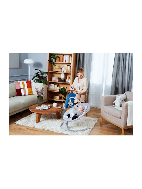 Kinderkraft Ηλεκτρικό Relax Μωρού Luli με Μουσική Grey για Παιδί έως 9kg KKBLULIGRY0000 - Image 4