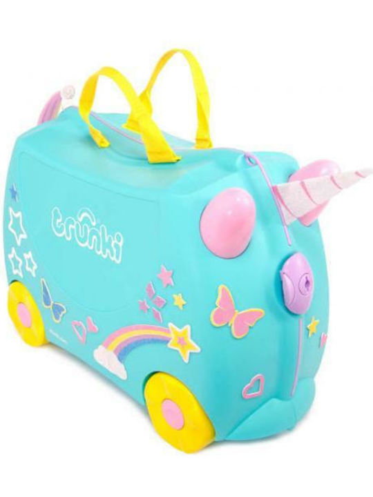 Trunki Una Unicorn Παιδική Βαλίτσα Ταξιδίου Καμπίνας Σκληρή Πράσινη με 4 Ρόδες Ύψους 31εκ. - Image 5