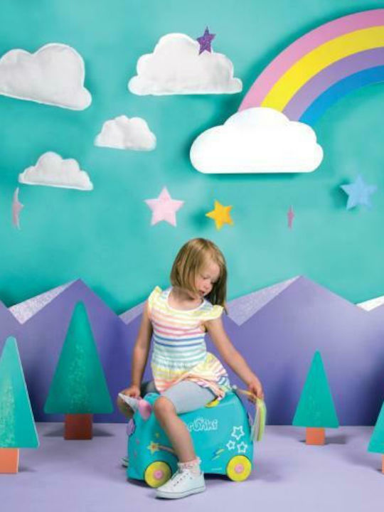 Trunki Una Unicorn Παιδική Βαλίτσα Ταξιδίου Καμπίνας Σκληρή Πράσινη με 4 Ρόδες Ύψους 31εκ. - Image 7