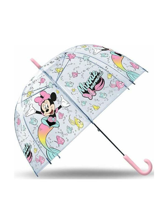 Minnie Mouse Παιδική Ομπρέλα Μπαστούνι Διάφανη με Διάμετρο 46εκ. S2436477 - Image 2