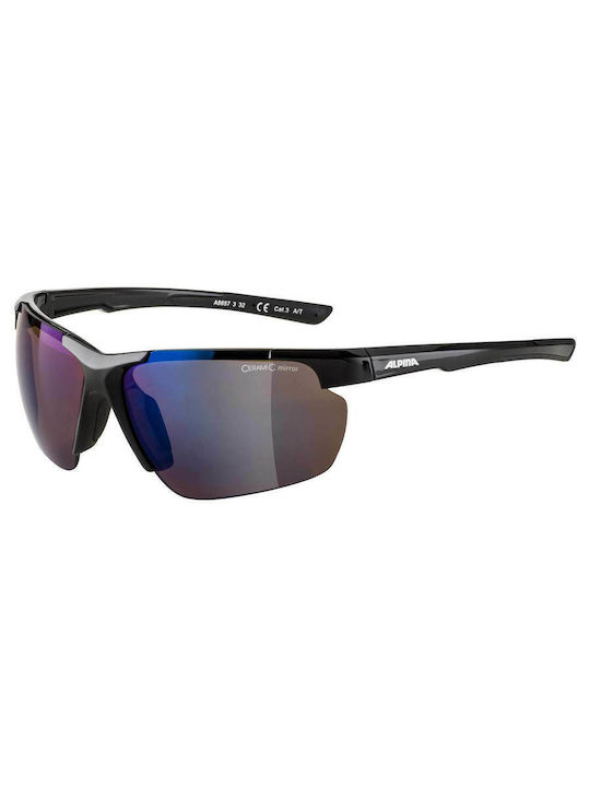 Alpina Defey HR Unisex Γυαλιά Ηλίου με Κοκκάλινο Σκελετό Black A8657332