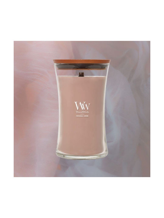 WoodWick Αρωματικό Κερί με Άρωμα Patchouli Cream Εκρού 610gr - Image 4