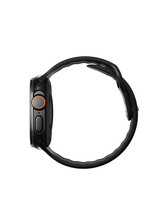 Nomad Λουράκι Σιλικόνης με Pin Μαύρο (Apple Watch 44/45/46mm/Ultra 49mm) - Image 3