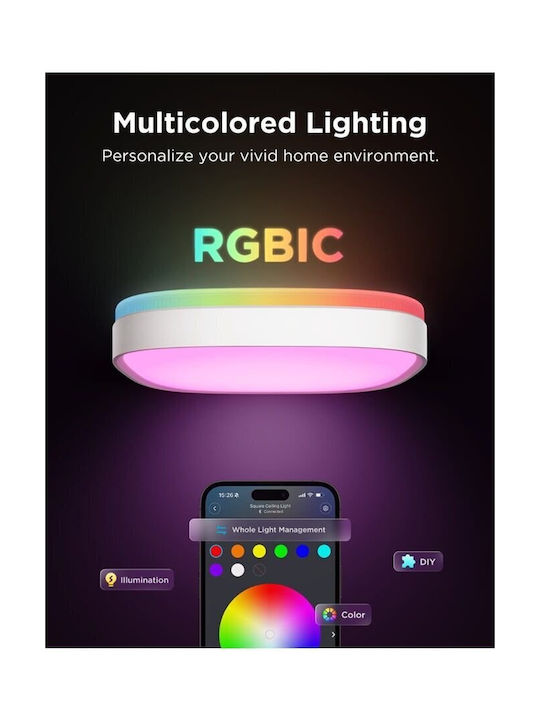 Govee Πλαφονιέρα Οροφής με Ενσωματωμένο LED H80A4C01 - Image 3