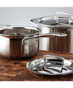 Alternative view of Le Creuset 3-ply 3ply Five-piece Fivepiece Saucepan Set Stainless Steel 96209400001000