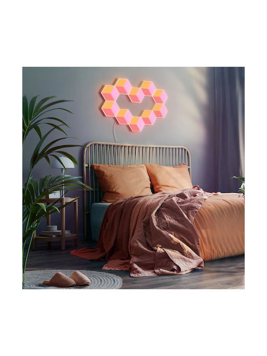 Govee Smart Διακοσμητικό Φωτιστικό Glide Hexa Pro LED RGBIC Hexagon 10τμχ H6066302 - Image 13