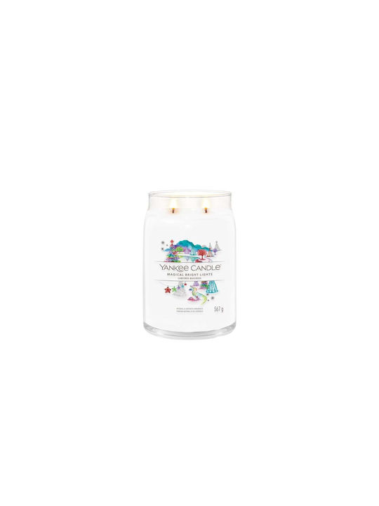 Yankee Candle Αρωματικό Κερί σε Βάζο με Άρωμα Magical Bright Lights Λευκό 567gr - Image 3