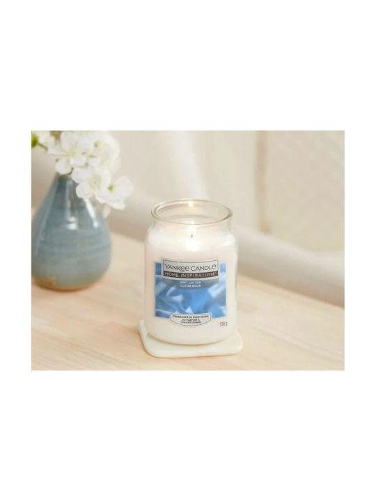 Yankee Candle Αρωματικό Κερί σε Βάζο με Άρωμα Soft Cotton Λευκό 538gr 1570496 - Image 3