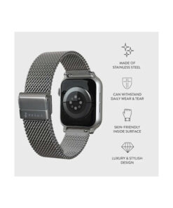 Alternative view of Burga Λουράκι Ανοξείδωτο Ατσάλι Ασημί (Apple Watch 4/5/6/7/8/9/10/11 - SE (1/2/3))