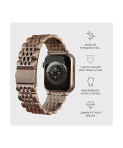 Alternative view of Burga Λουράκι Ανοξείδωτο Ατσάλι Ροζ Χρυσό (Apple Watch 4/5/6/7/8/9/10/11, SE, Ultra)
