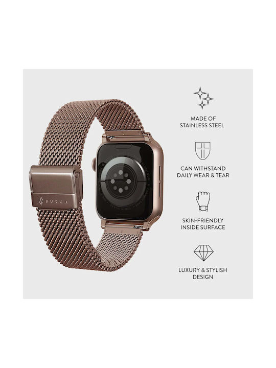 Burga Λουράκι Ανοξείδωτο Ατσάλι Ροζ Χρυσό (Apple Watch 4/5/6/7/8/9/10/11, SE, Ultra) - Image 2