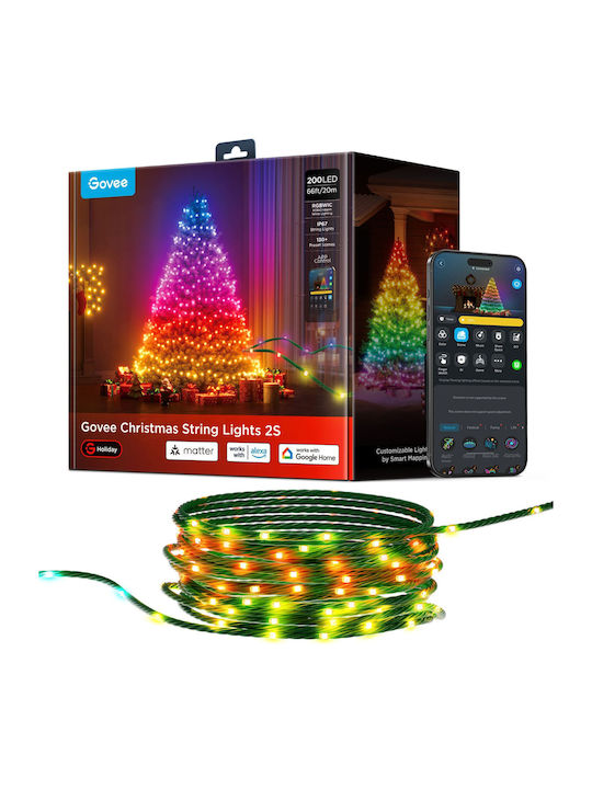Λαμπάκια LED 20μ. RGB σε Σειρά H80C4C41 - Image 3